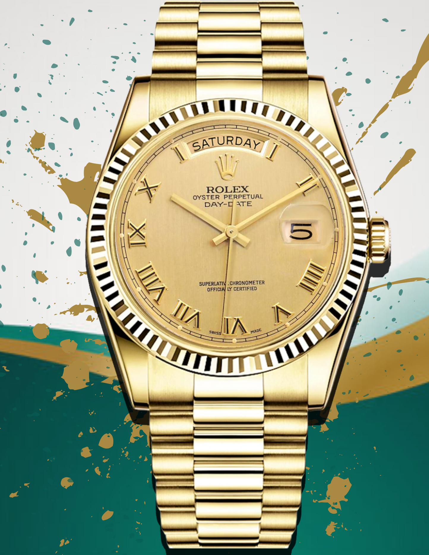 Rolex Day Date Presidential Digital Wall Art