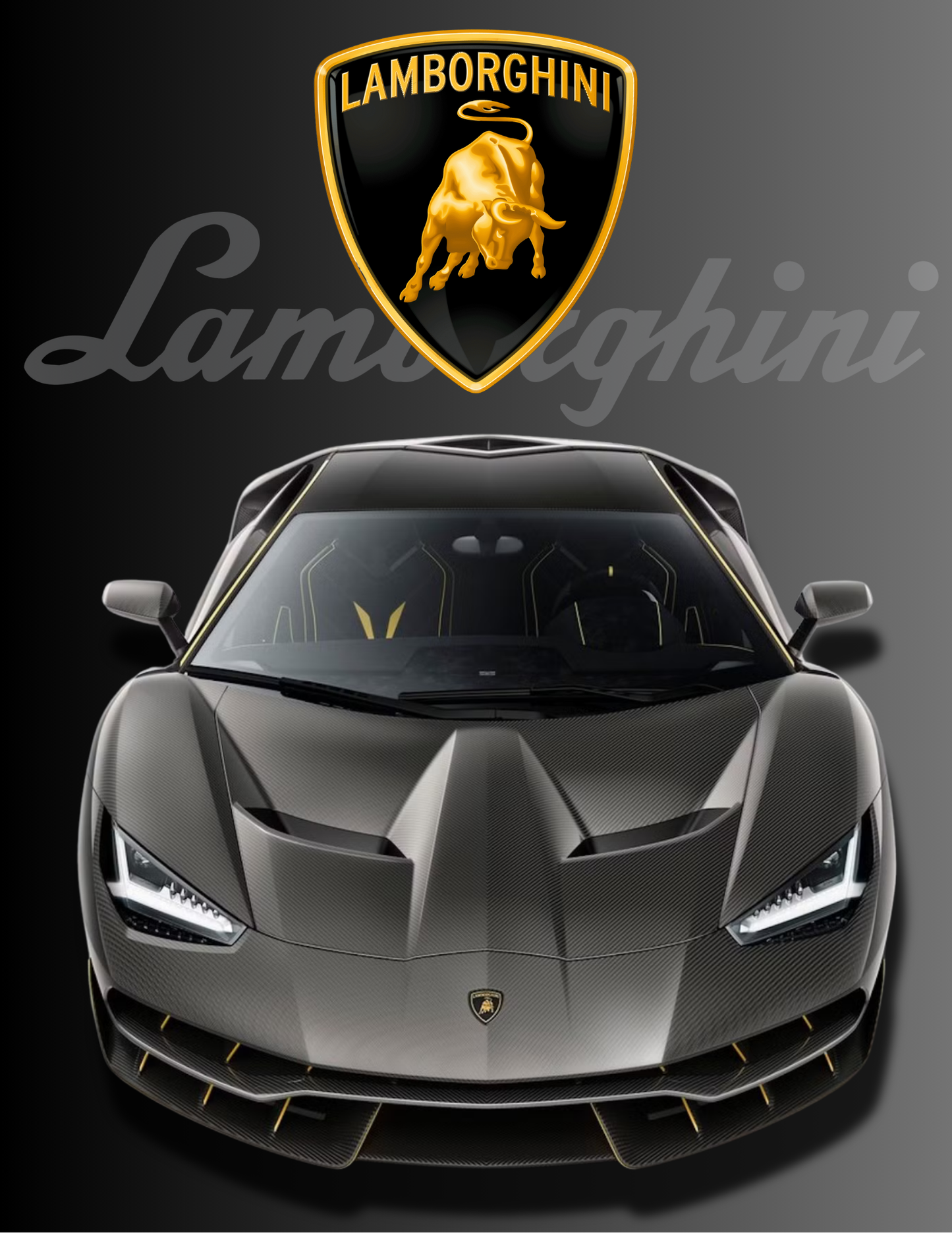 Lamborghini Digital Wall Art